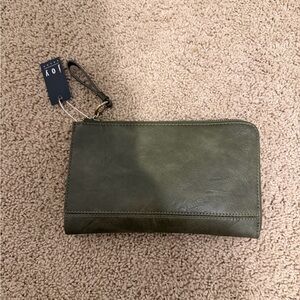 Joy Susan Olive Green Wristlet
